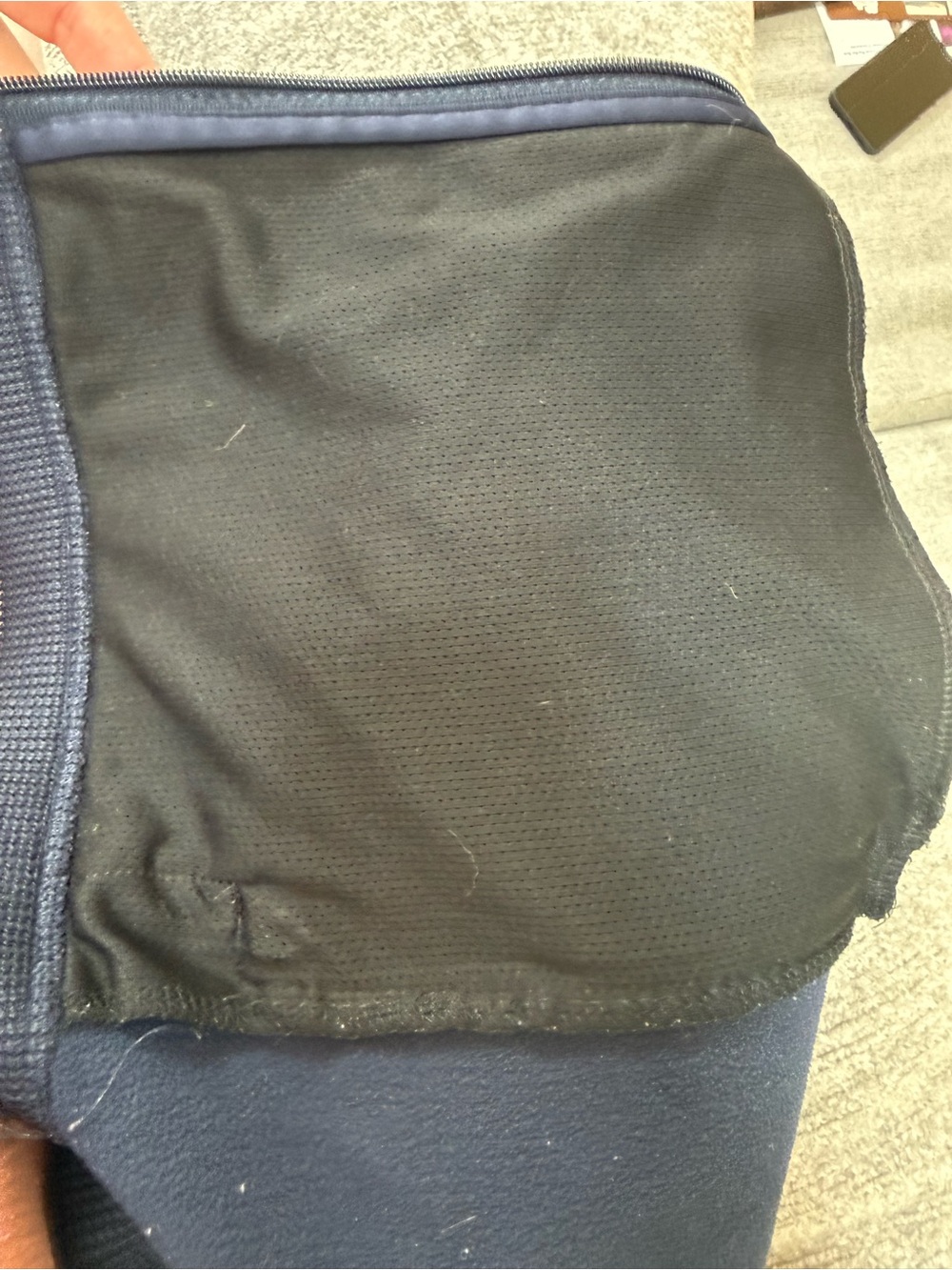 Izod Navy Full-Zip Knit Jacket - Picture 8 of 10
